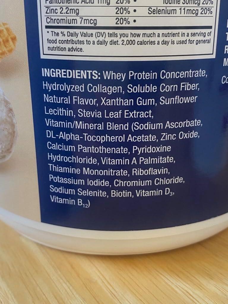 image:imagePure Protein AllInOne Powder Rich Chocolate Whey amp Collagen High Fiber Vitamins No Added Sugar NonGMO GlutenFree 125lbVanilla