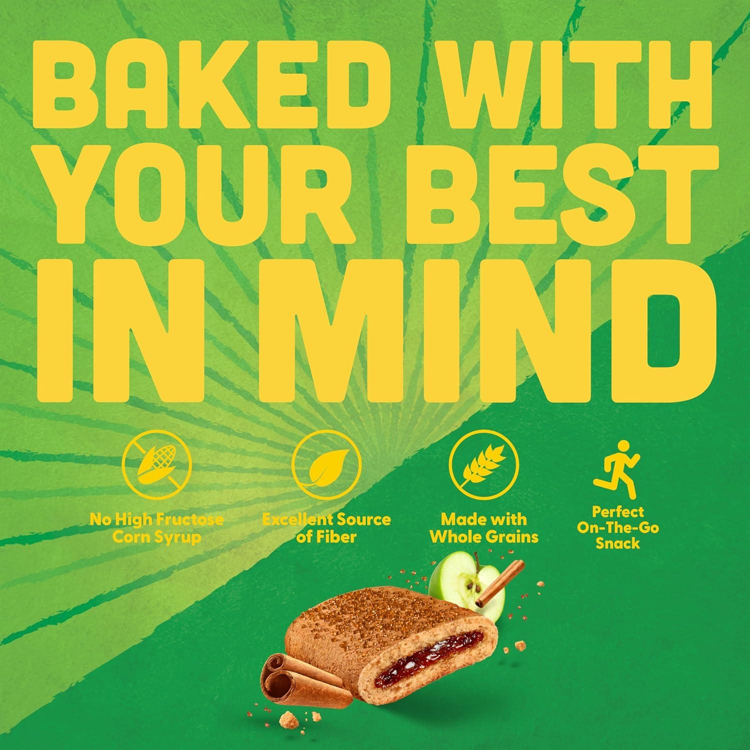 image:imagePure Protein Apple Cinnamon Soft Baked Protein Bars 12g Protein 7g Fiber Whole Grain Breakfast Bars High Fiber Individually Wrapped Protein Snacks for OntheGo 10 CountApple Cinnamon