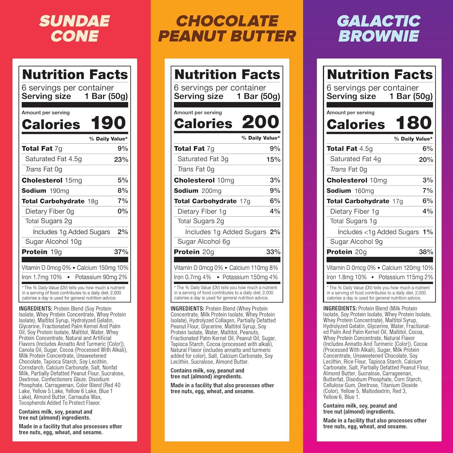 image:imagePure Protein Bars High Protein Nutritious Snacks to Support Energy Low Sugar Gluten Free Variety Pack 176oz 18 PackNew Variety Pack