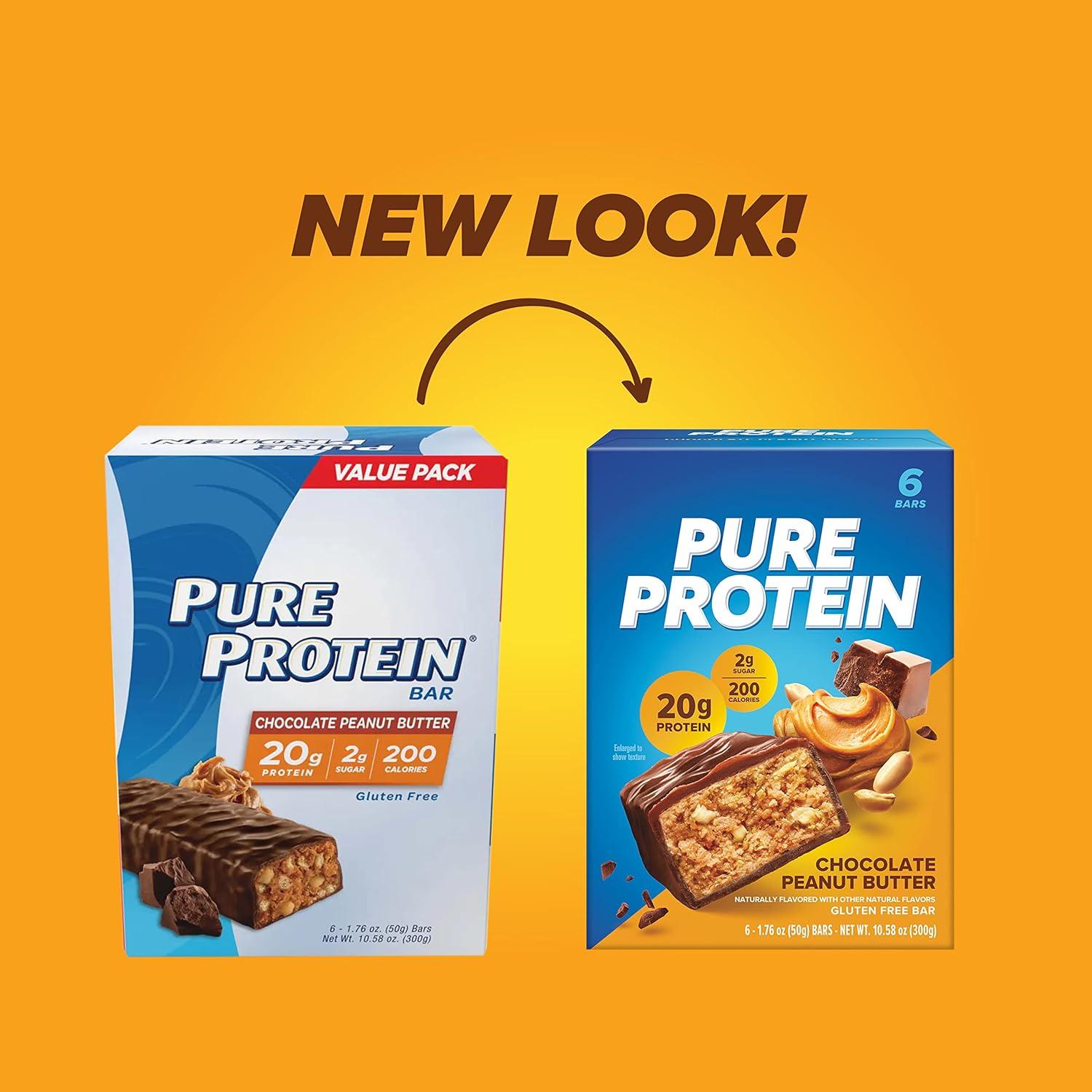 image:imagePure Protein Bars High Protein Nutritious Snacks to Support Energy Low Sugar Gluten Free Variety Pack 176oz 18 PackVariety Pack