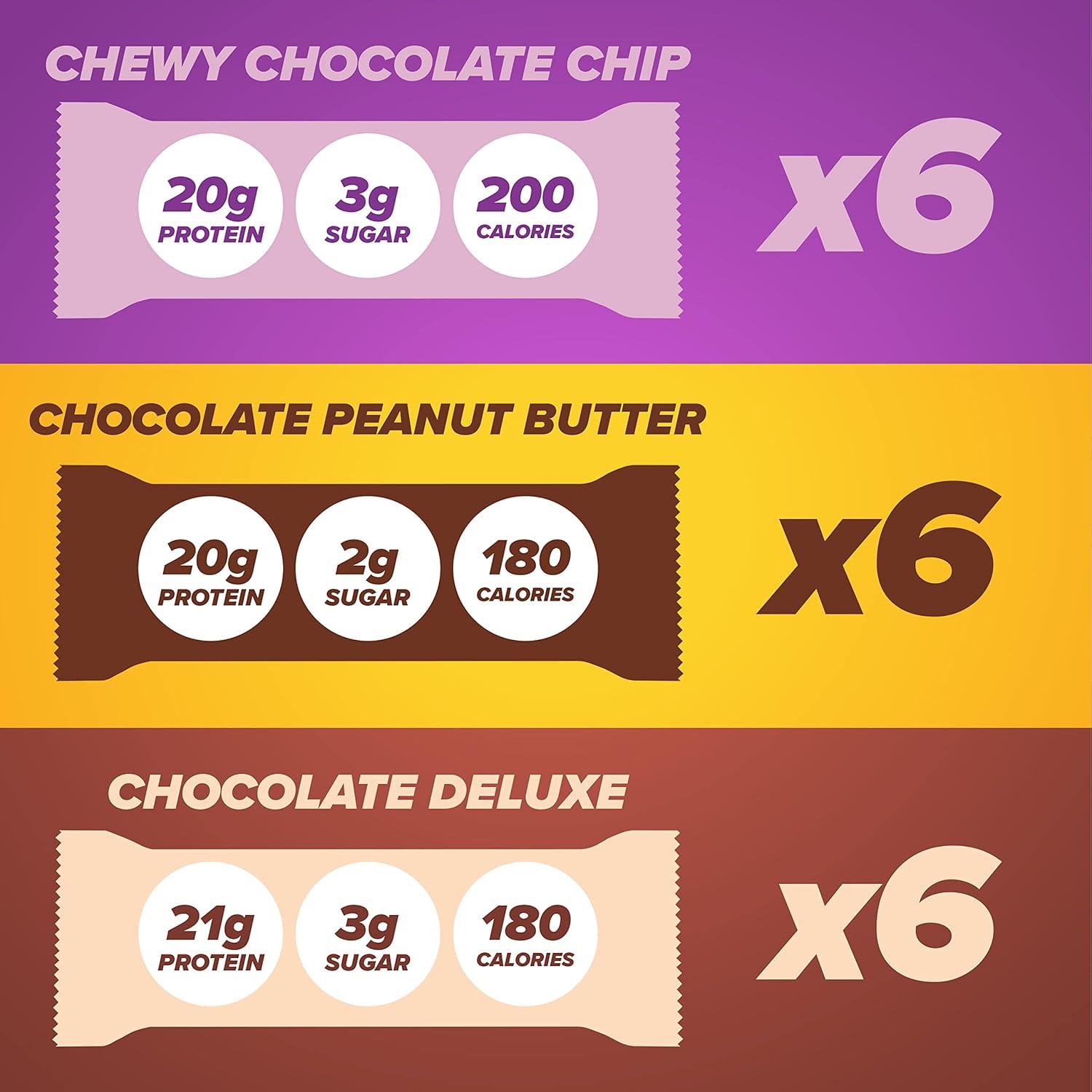 image:imagePure Protein Bars High Protein Nutritious Snacks to Support Energy Low Sugar Gluten Free Variety Pack 176oz 18 PackVariety Pack