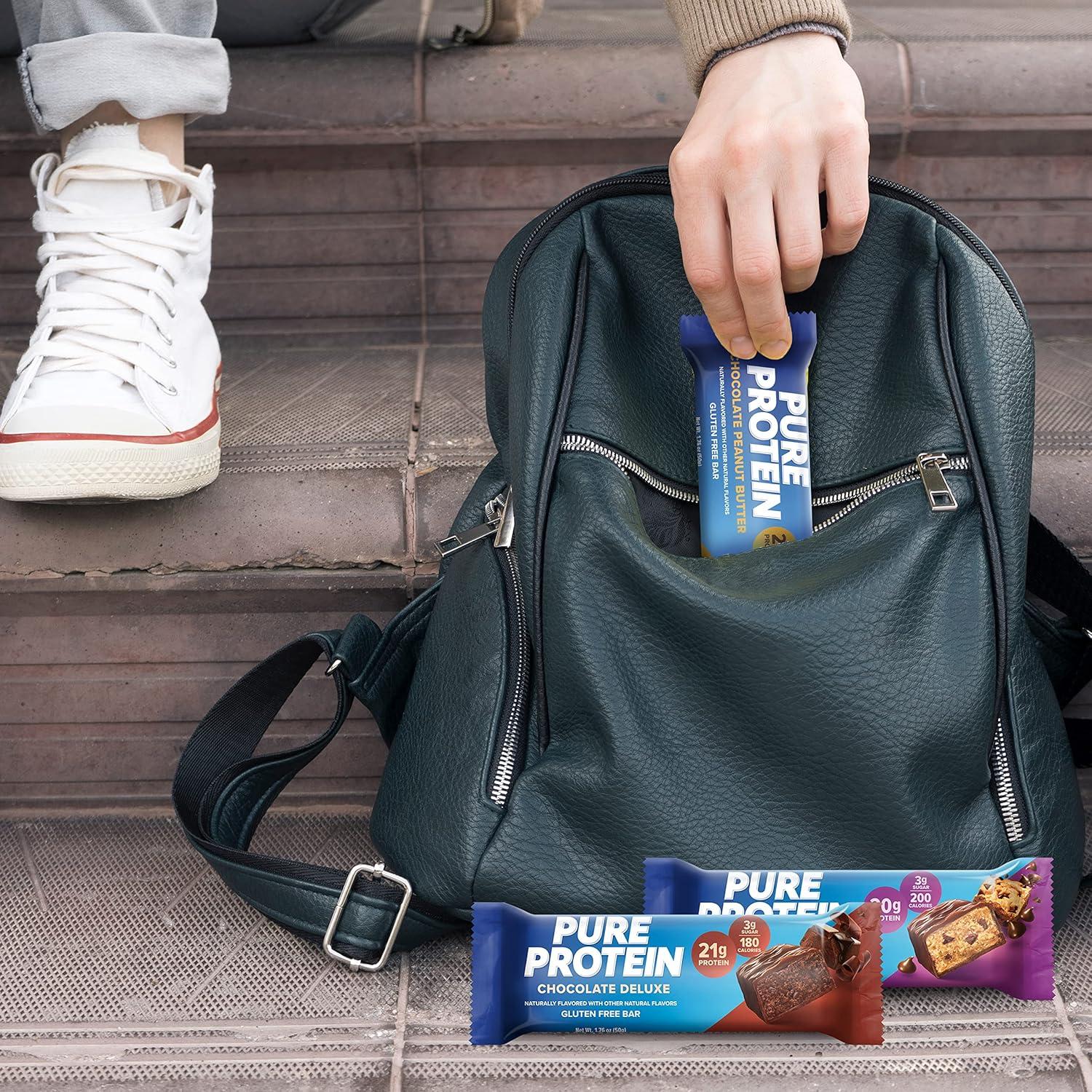 image:imagePure Protein Bars High Protein Nutritious Snacks to Support Energy Low Sugar Gluten Free Variety Pack 176oz 18 PackVariety Pack