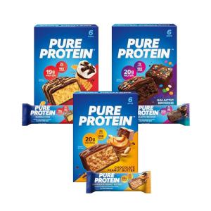 image:imagePure Protein Bars High Protein Nutritious Snacks to Support Energy Low Sugar Gluten Free Variety Pack 176oz 18 PackNew Variety Pack