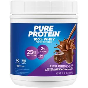 image:imagePure Protein Powder Whey High Protein Low Sugar Gluten Free Vanilla Cream 1 lbRich Chocolate