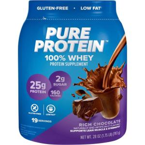 image:imagePure Protein Powder Whey High Protein Low Sugar Gluten Free Vanilla Cream 175 lbsRich Chocolate